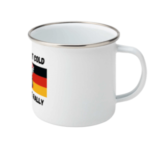 Kickstart Rally Enamel Camping Mug – Right View