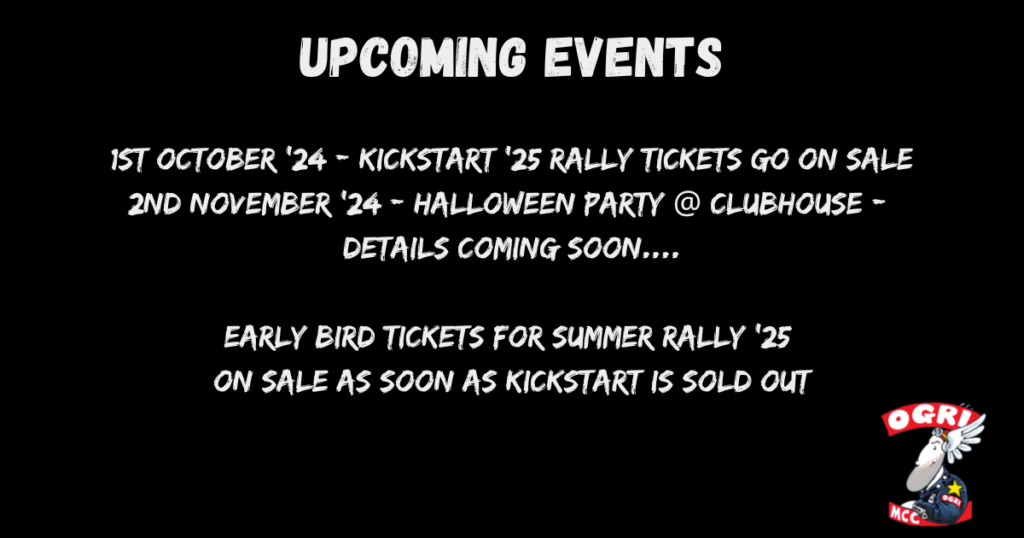 OGRI MCC Diary Dates October to November 2024