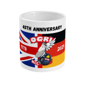 small OGRI MCC 45th Anniversary Mug – front