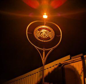 Kickstart Tavern sign lit up at OGRI MCC Clubhouse