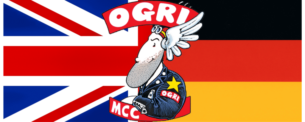 OGRI MCC Logo on Union Jack and German Flag